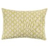 Rustic Leaf Linen Blend Boudoir Cushion in Pale Green