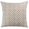 Rustic Leaf Linen Blend Extra-Large Cushion in Dove Grey