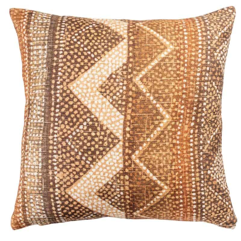 Aztec Stripe Cushion in Terracotta