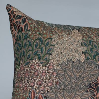 Winter Garden Linen Blend Cushion in Olive