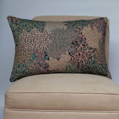 Winter Garden Linen Blend XL Rectangular Cushion in Olive