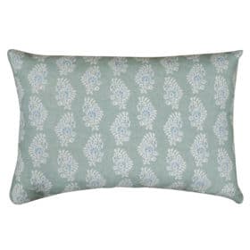 Chatsworth XL Rectangular Cushion in Duck Egg Blue