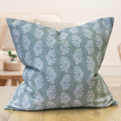 Chatsworth Extra-Large Cushion in Duck Egg Blue