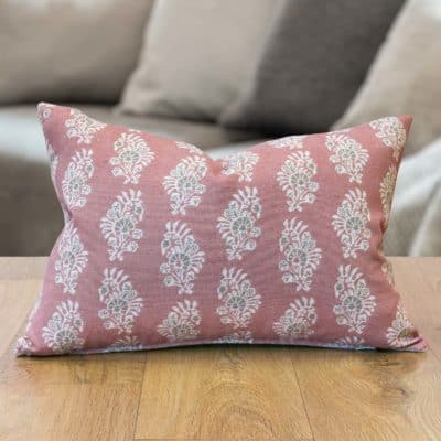 Chatsworth Boudoir Cushion in Dusky Pink