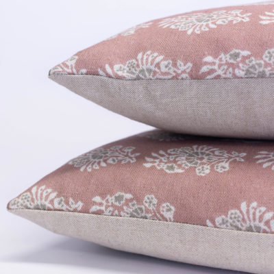 Chatsworth Cushion in Dusky Pink