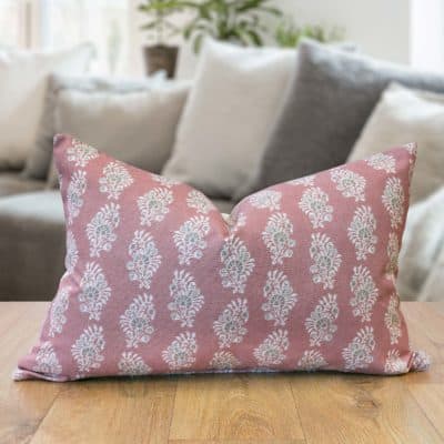 Chatsworth XL Rectangular Cushion in Dusky Pink