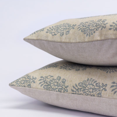Hidcote Cushion Boudoir Cover in Duck Egg Blue