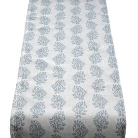 Hidcote Table Runner in Duck Egg Blue