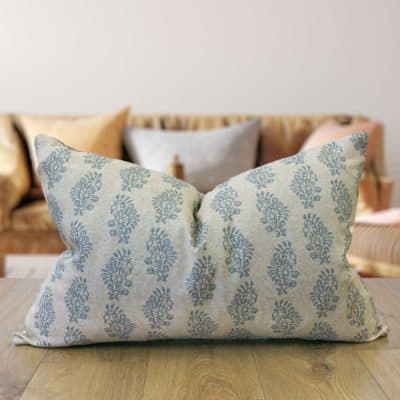 Hidcote Cushion XL Rectangular Cover in Duck Egg Blue