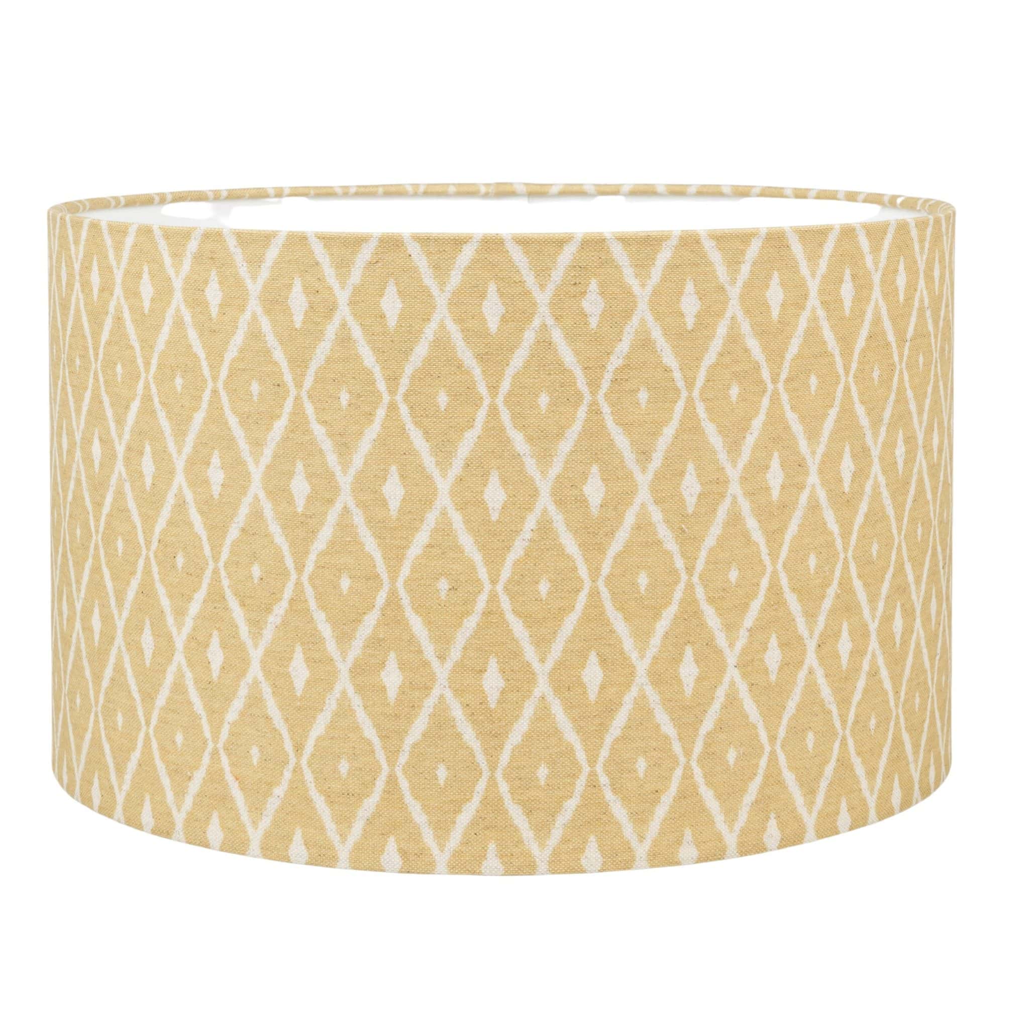 Tresco Ochre Yellow Lampshade - Linen Loft