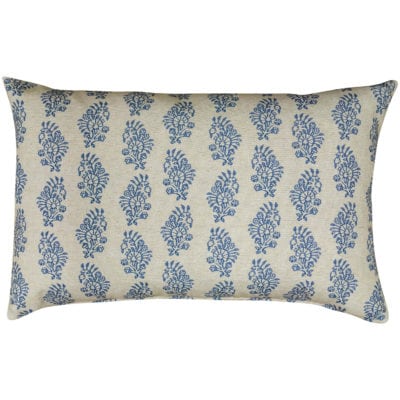 Hidcote XL Rectangular Cushion Cover in Indigo Blue