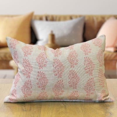 Hidcote Boudoir Cushion Cover in Dusky Pink