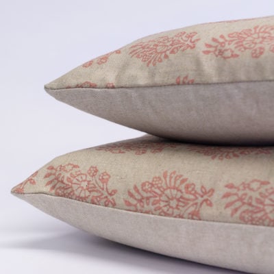 Hidcote XL Rectangular Cushion Cover in Dusky Pink