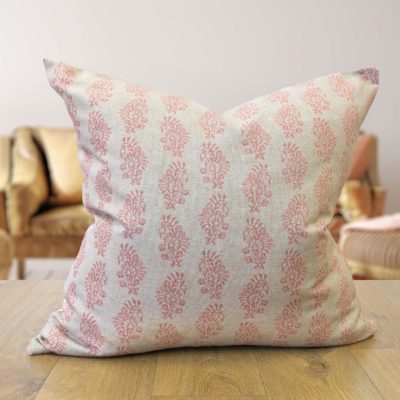 Hidcote Extra-Large Cushion Cover in Dusky Pink