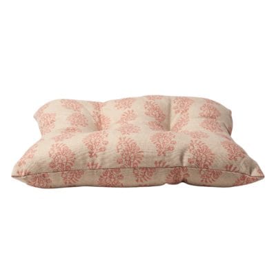 Hidcote Quilted Seat Pad in Dusky Pink
