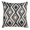 Tribal Ikat Boucle Cushion in Charcoal