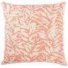 Willow Leaves Extra-Large Cushion in Coral