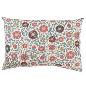 Tudor Rose XL Rectangular Cushion in Coral