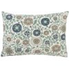 Tudor Rose Boudoir Cushion in Teal