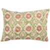 Mandala Motif Linen Print Boudoir Cushion in Green