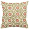 Mandala Motif Linen Print Cushion in Green