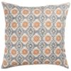 Mandala Motif Linen Print Extra-Large Cushion in Cornflower Blue