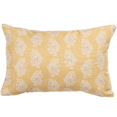 Chatsworth Boudoir Cushion in Ochre Yellow