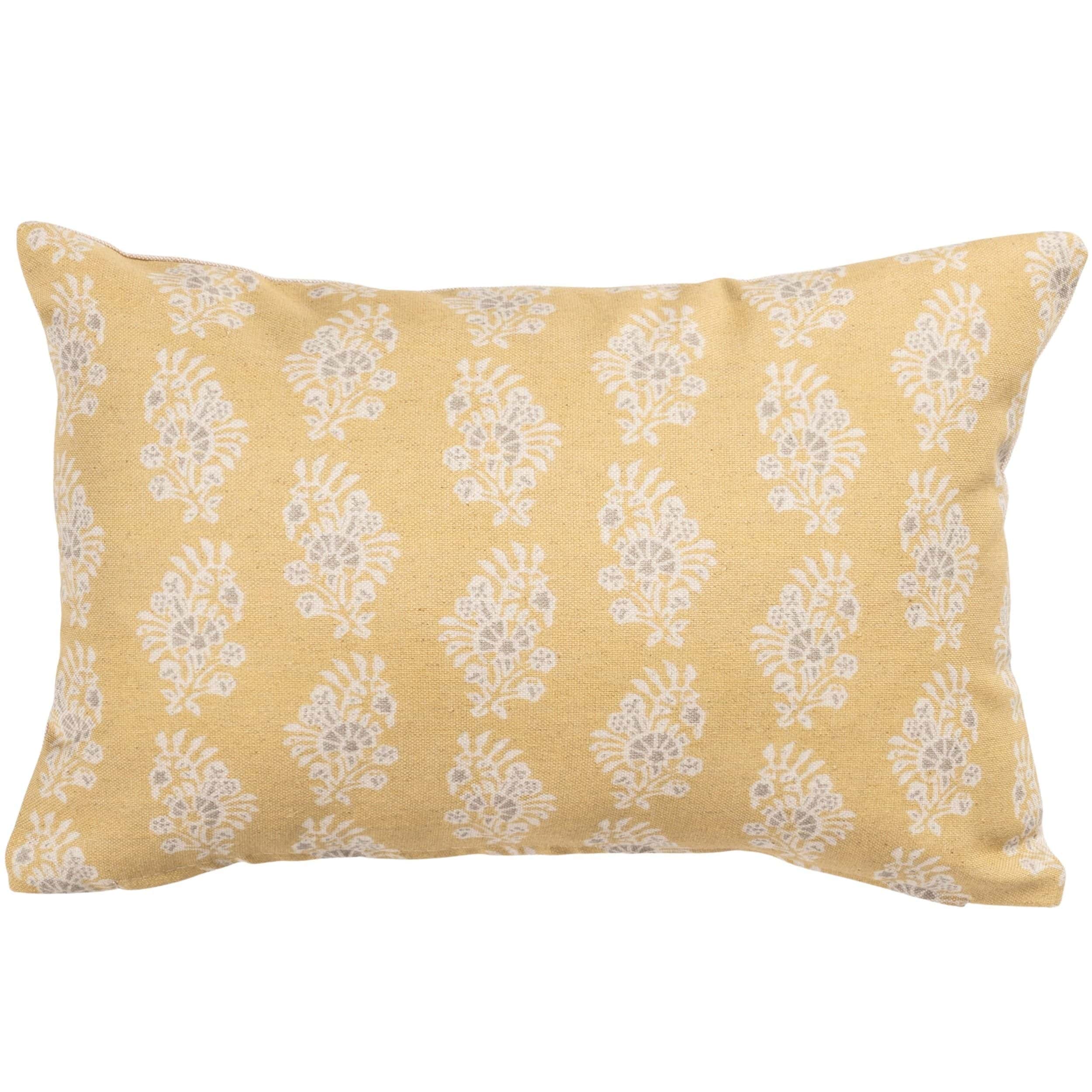 Chatsworth Boudoir Cushion in Ochre Yellow