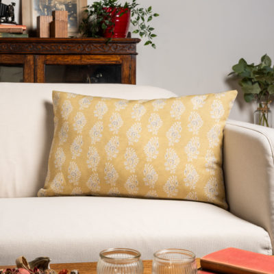 Chatsworth XL Rectangular Cushion in Ochre Yellow
