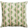 Seville Stripe Linen Blend Cushion in Sage Green