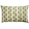 Seville Stripe Linen Blend XL Rectangular Cushion in Sage Green