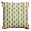 Seville Stripe Linen Blend Extra-Large Cushion in Sage Green