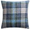 Lockwood Wool Check Cushion in Denim Blue