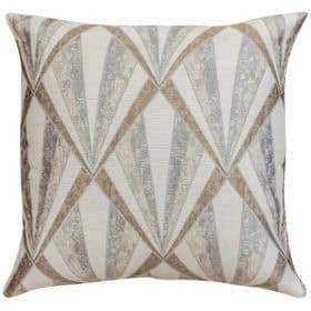 Metallic Art Deco Cushion in Metallic Marble