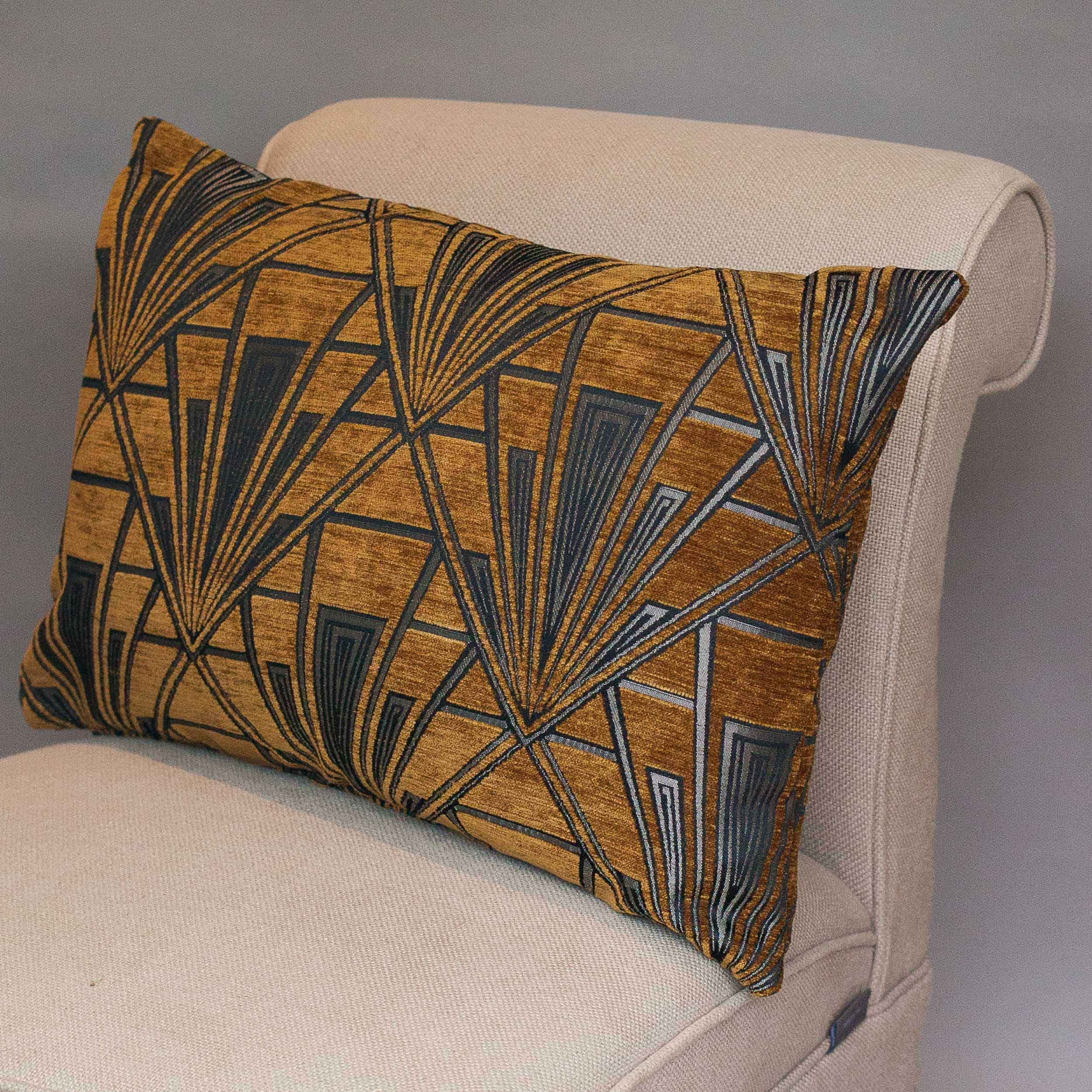 Gold and silver outlet cushions