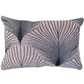 Art Deco Fan Boudoir Cushion in Blush Pink