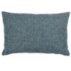 Rustic Basketweave XL Rectangular Cushion in Teal Blue