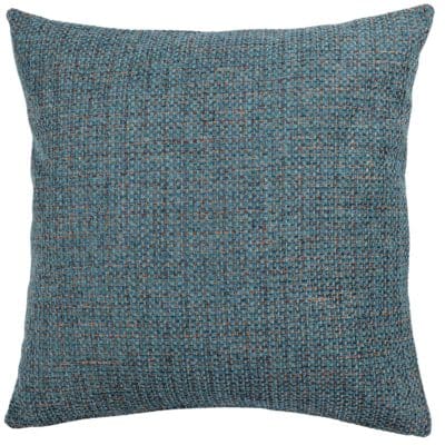 Rustic Basketweave Extra-Large Cushion in Teal Blue
