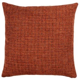 Rustic Basketweave Extra-Large Cushion in Burnt Orange