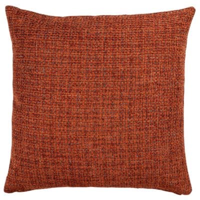 Rustic Basketweave Extra-Large Cushion in Burnt Orange