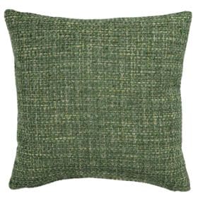 Rustic Basketweave Cushion in Moss Green