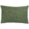 Rustic Basketweave XL Rectangular Cushion in Moss Green