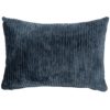 Velvet Jumbo Corduroy Boudoir Cushion in Ink Blue