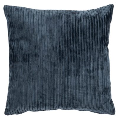 Velvet Jumbo Corduroy Cushion in Ink Blue