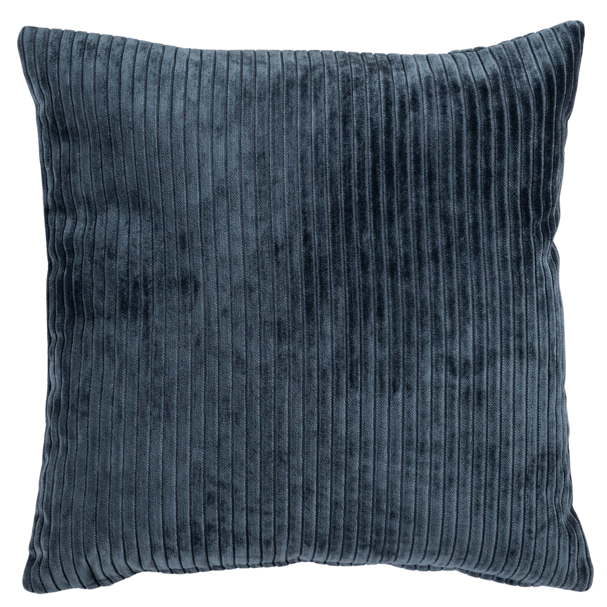 Velvet Jumbo Corduroy Cushion in Ink Blue