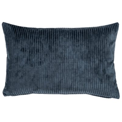Velvet Jumbo Corduroy XL Rectangular Cushion in Ink Blue
