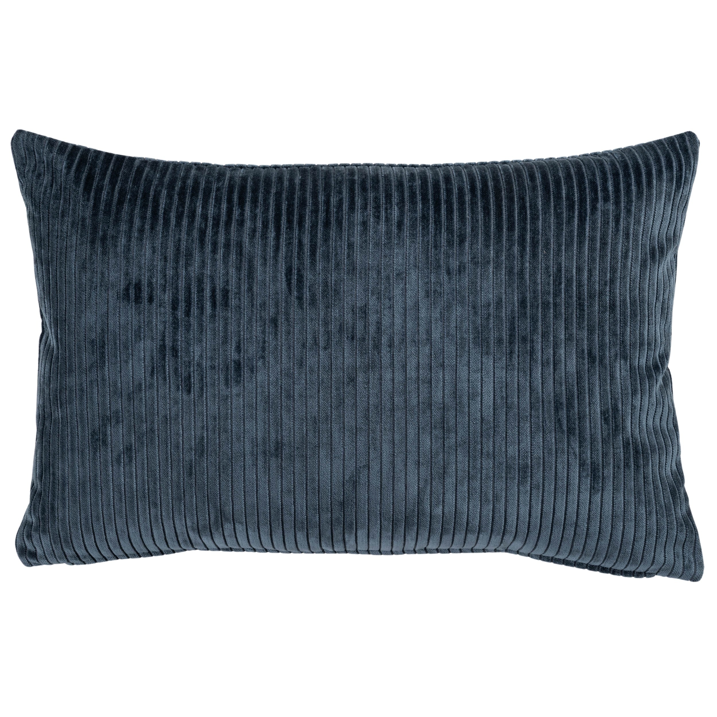 Velvet Jumbo Corduroy XL Rectangular Cushion in Ink Blue