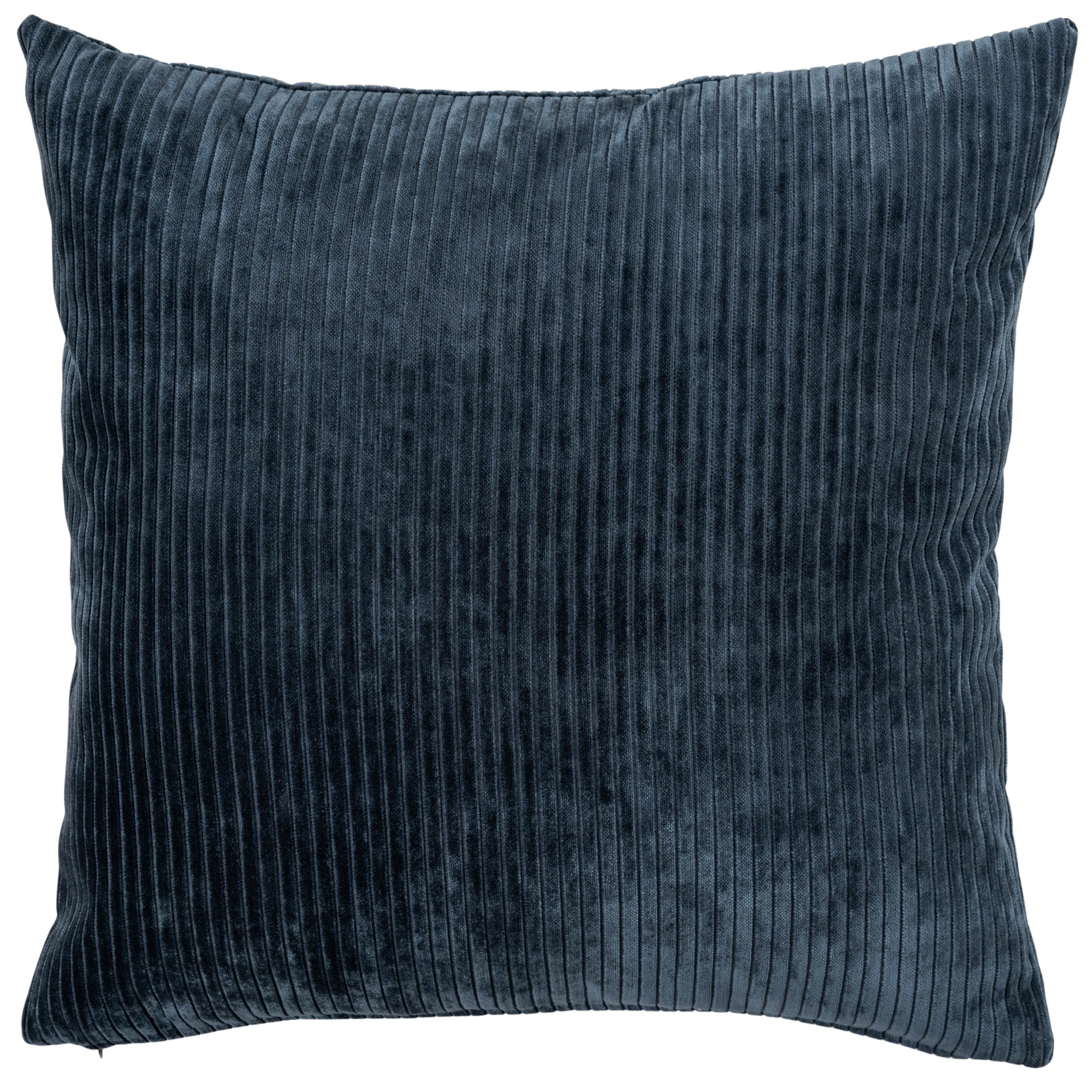 Velvet Jumbo Corduroy Extra-Large Cushion in Ink Blue