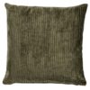Velvet Jumbo Corduroy Cushion in Olive Green