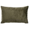 Velvet Jumbo Corduroy XL Rectangular Cushion in Olive Green